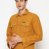 Jaket Jeans Coklat Mahogni SPDP1