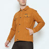 Jaket Jeans Coklat Mahogni SPDP3